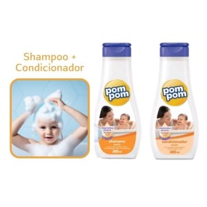 Kit Shampoo + Condicionador Pom Pom Cheirinho Suave 200ml Cada