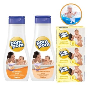 Kit Banho Pom Pom Suave
