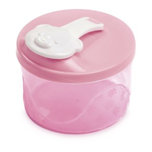 PORTA-LEITE EM PÓ URSINHO C/ 3 DIVISORIAS ADOLETA BEBE 300ML ROSA