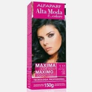 Tinta Alta Moda Com Amônia - 1.11 Preto Azulado