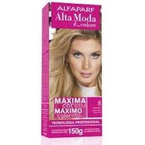 Tinta Alta Moda Com Amônia - 8 Louro Claro