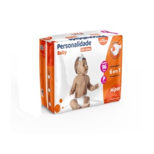 Fralda Personalidade Baby Ultra Sec Hiper P com 96
