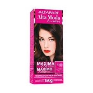 Tinta Alta Moda Com Amônia - 4.66 Castanho Vermelho Intenso.