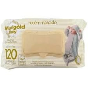 Toalha Umedecida Marigold Sensitive Rn Com 120 Unid.