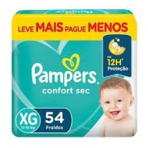Fralda Pampers Confort Sec Hiper XG 58