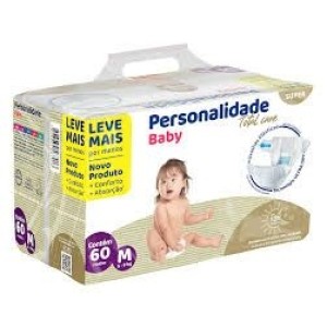 Fralda Personalidade Total Care M Com 60