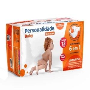 Fralda Personalidade Jumbinho XG Com 12