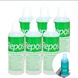 Kit 6 Amaciante de Cutículas e Calosidades Repos Amolecedor de CutÍculas e Calos Repos 120ml