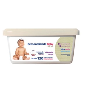 Estojo Com 120 Toalinhas Umedecidas Personalidade